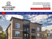 Tablet Screenshot of montgomeryapts.net